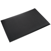 Crown Tuff-Spun 5/8" Pebble Surface Dry Area Anti-Fatigue Mat - 2' x 3', Black